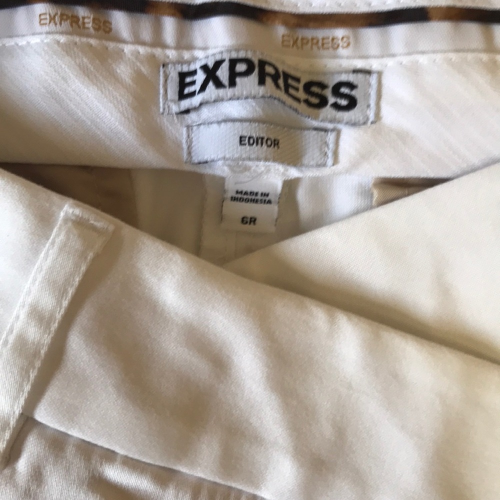 White EXPRESS Editors Pant 6 REGULAR